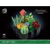 BRICK ELEMENT 19012 non  BÙI THẦN bộ đồ chơi xếp lắp ráp ghép mô hình PATTED PLANTS 393 khối