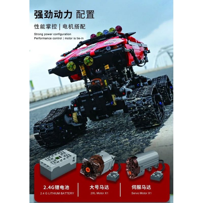 MouldKing 18010 Mould King 18010 non  THÁM HIỂM VÙNG CỰC bộ đồ chơi xếp lắp ráp ghép mô hình  EXPLOER POLAR REGION Kỹ Thuật Công Nghệ Cao Mô Hình Phương Tiện 1381 khối