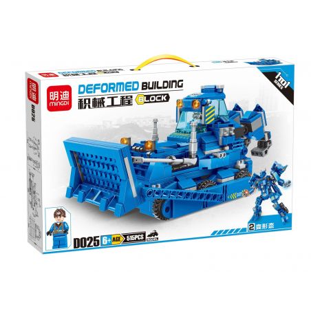 MINGDI D025 non  CHIẾC XE ???I bộ đồ chơi xếp lắp ráp ghép mô hình 515 khối