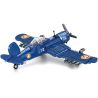 SEMBO 207104 non  MỸ F4U bộ đồ chơi xếp lắp ráp ghép mô hình Military Army SURVIVAL WARFARE Quân Sự Bộ Đội 440 khối