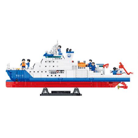 PanlosBrick 688010 Panlos Brick 688010 non  TÀU NGHIÊN CỨU BIỂN SÂU bộ đồ chơi xếp lắp ráp ghép mô hình DEEP SEA ONE 2185 khối