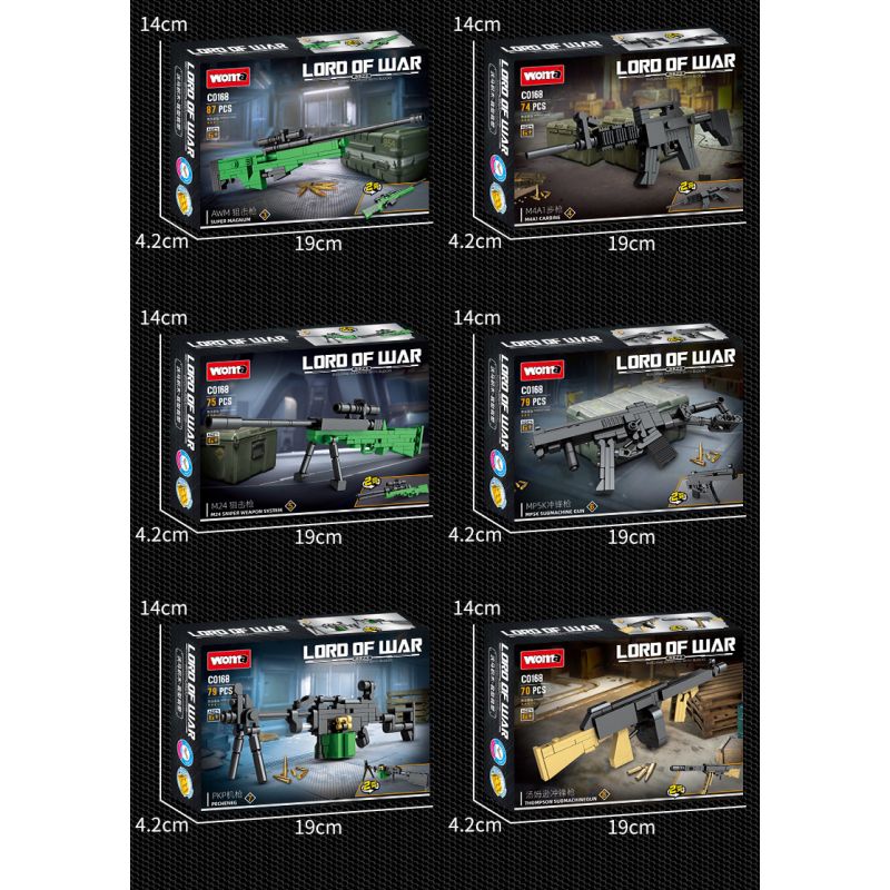WOMA C0168 0168 non  SƠN NGỤY TRANG SÚNG TRƯỜNG TẤN CÔNG GROZA 8 TỔ HỢP bộ đồ chơi xếp lắp ráp ghép mô hình LORD OF WAR 615 khối
