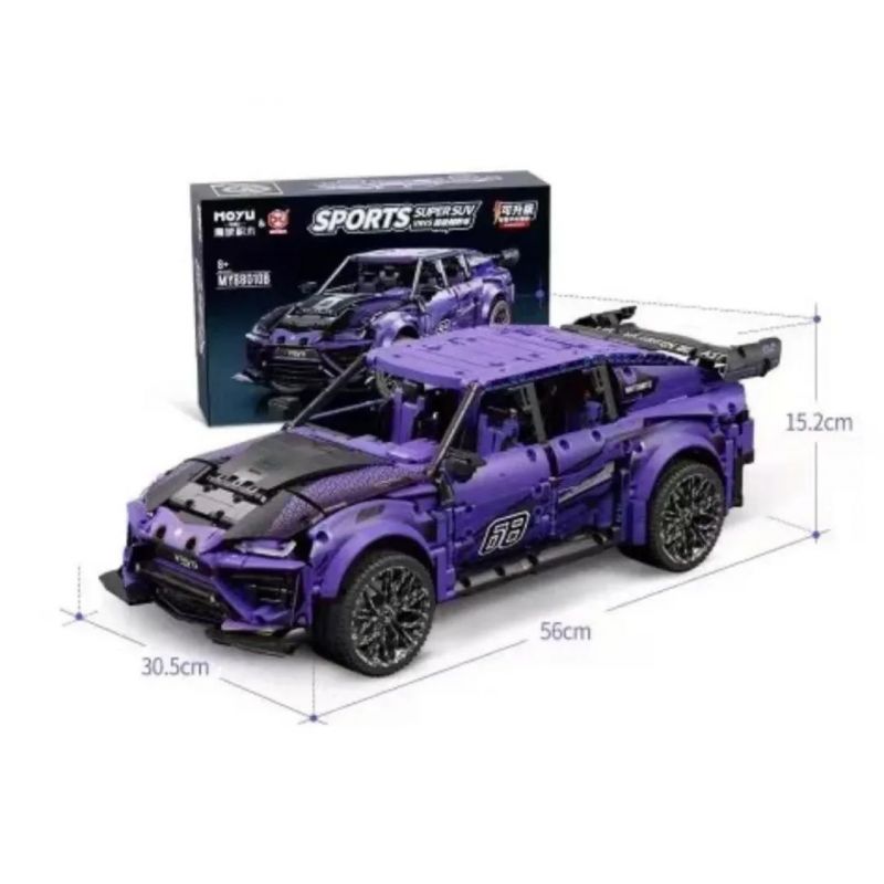 MOYU BLOCK MY88010 88010 MY88010B 88010B non  SIÊU LỖI 1:8 tỷ lệ 1:8 bộ đồ chơi xếp lắp ráp ghép mô hình  SPORTS SUPER SUV Kỹ Thuật Công Nghệ Cao Mô Hình Phương Tiện 2991 khối