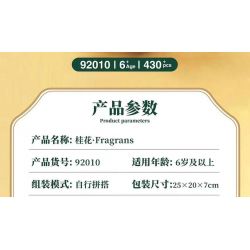 QIZHILE 92010 non  HOA MỘC TÊ bộ đồ chơi xếp lắp ráp ghép mô hình Creator FRAGRANS Sáng Tạo 430 khối