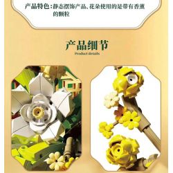 QIZHILE 92010 non  HOA MỘC TÊ bộ đồ chơi xếp lắp ráp ghép mô hình Creator FRAGRANS Sáng Tạo 430 khối