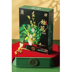 QIZHILE 92010 non  HOA MỘC TÊ bộ đồ chơi xếp lắp ráp ghép mô hình Creator FRAGRANS Sáng Tạo 430 khối