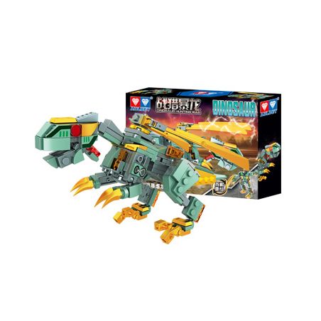 WISE BLOCK HA389706-A 389706-A non  KHỦNG LONG BẠO CHÚA bộ đồ chơi xếp lắp ráp ghép mô hình DINOSAUR 163 khối