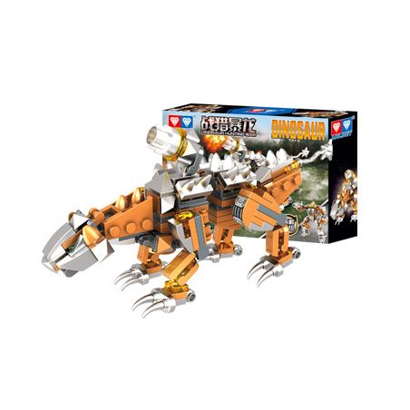 WISE BLOCK HA389703-A 389703-A non  SPINOSAURUS RĂNG BẠC bộ đồ chơi xếp lắp ráp ghép mô hình DINOSAUR 165 khối