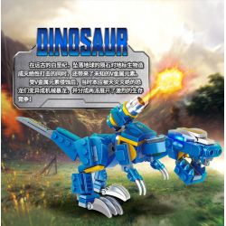 WISE BLOCK HA389701-A 389701-A non  CHIẾN TRANH SĂN TYRANNOSAURUS TẤN CÔNG REX bộ đồ chơi xếp lắp ráp ghép mô hình DINOSAUR 164 khối