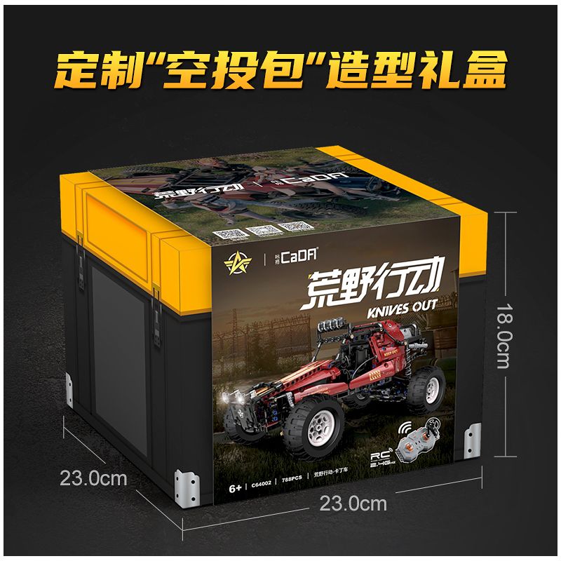 CADA DOUBLEE C64002 64002 non  ĐUA XE KART bộ đồ chơi xếp lắp ráp ghép mô hình KNIVES OUT 788 khối