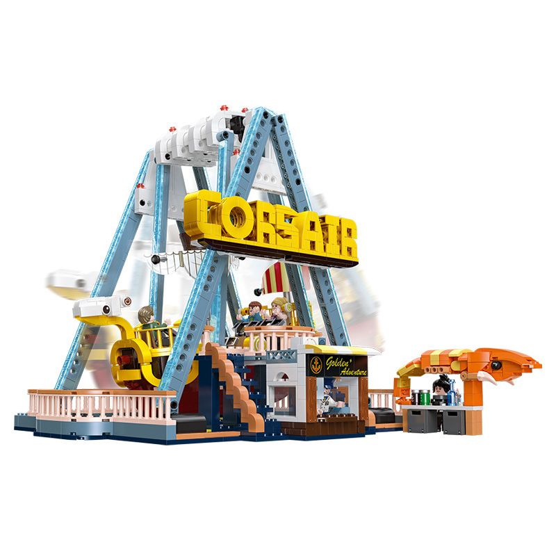 JIESTAR 37401 non Lego CUỘC PHIÊU LƯU VÀNG bộ đồ chơi xếp lắp ráp ghép mô hình CORSAIR 1063 khối