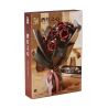 QIZHILE 92009 non  BÓ HOA THƠM TRÁI TIM RƯỢU VANG ĐỎ bộ đồ chơi xếp lắp ráp ghép mô hình Creator WINE RED HEART Sáng Tạo