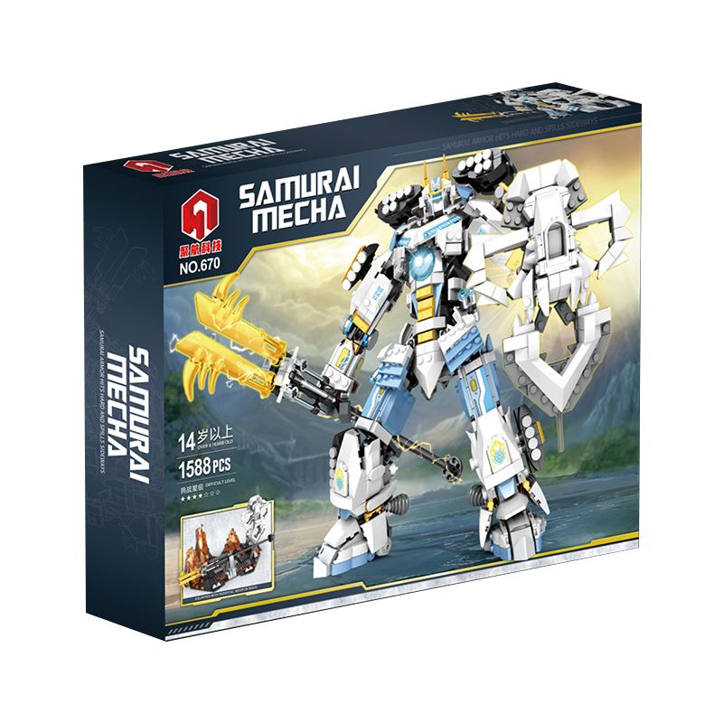 JUHANG TECHNOLOGY 670 non  CHIẾN BINH TITAN MECH bộ đồ chơi xếp lắp ráp ghép mô hình SAMURAI MECHA 1588 khối JUHANG TECHNOLOGY 670 non  CHIẾN BINH TITAN MECH bộ đồ chơi xếp lắp ráp ghép mô hình SAMURAI MECHA 1588 khối