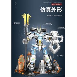 JUHANG TECHNOLOGY 670 non  CHIẾN BINH TITAN MECH bộ đồ chơi xếp lắp ráp ghép mô hình SAMURAI MECHA 1588 khối JUHANG TECHNOLOGY 670 non  CHIẾN BINH TITAN MECH bộ đồ chơi xếp lắp ráp ghép mô hình SAMURAI MECHA 1588 khối