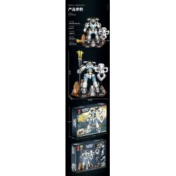 JUHANG TECHNOLOGY 670 non  CHIẾN BINH TITAN MECH bộ đồ chơi xếp lắp ráp ghép mô hình SAMURAI MECHA 1588 khối JUHANG TECHNOLOGY 670 non  CHIẾN BINH TITAN MECH bộ đồ chơi xếp lắp ráp ghép mô hình SAMURAI MECHA 1588 khối