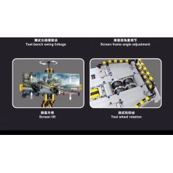 TA GAOLE T2016 2016 non  GHẾ THỬ NGHIỆM MÔ PHỎNG XE MÁY bộ đồ chơi xếp lắp ráp ghép mô hình  MOTORCYCLE SIMULATION TEST BENCH Kỹ Thuật Công Nghệ Cao Mô Hình Phương Tiện 1201 khối