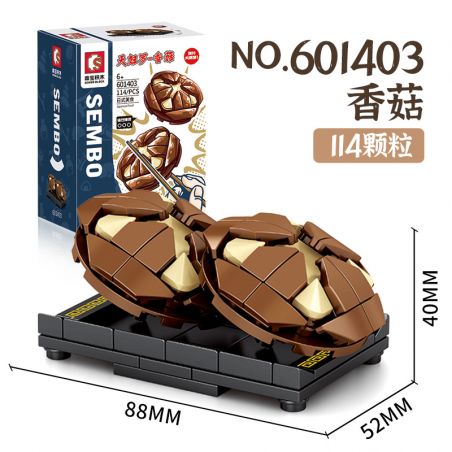 SEMBO 601403 601404 601405 601406 non  TEMPURA 4 LOẠI bộ đồ chơi xếp lắp ráp ghép mô hình 385 khối
