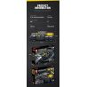 REOBRIX 11001 non  BRABUS G700 6X6 bộ đồ chơi xếp lắp ráp ghép mô hình  G-700（6X6 OFF ROAD） Kỹ Thuật Công Nghệ Cao Mô Hình Phương Tiện 2162 khối