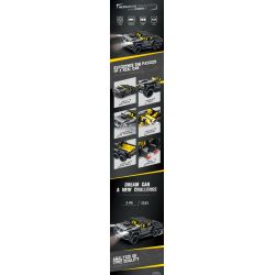 REOBRIX 11001 non  BRABUS G700 6X6 bộ đồ chơi xếp lắp ráp ghép mô hình  G-700（6X6 OFF ROAD） Kỹ Thuật Công Nghệ Cao Mô Hình Phương Tiện 2162 khối