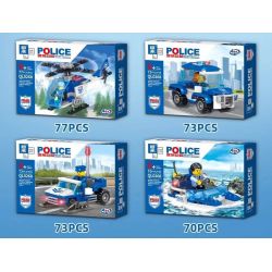 ZHEGAO QL0268 0268 non  LỰC LƯỢNG CẢNH SÁT KADIFEI 4 KIỂU bộ đồ chơi xếp lắp ráp ghép mô hình Police 293 khối