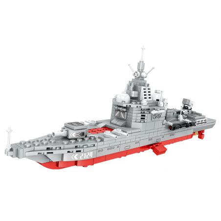 ZHEGAO QL2124 2124 non  KẺ HỦY DIỆT 16 TỔ HỢP bộ đồ chơi xếp lắp ráp ghép mô hình Military Army WARSHIP FIGHTING PIONEER Quân Sự Bộ Đội