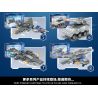 ZHEGAO QL2123 2123 non  TÀU SƠN ĐÔNG 8 TỔ HỢP bộ đồ chơi xếp lắp ráp ghép mô hình Military Army WARSHIP FIGHTING PIONEER Quân Sự Bộ Đội 993 khối