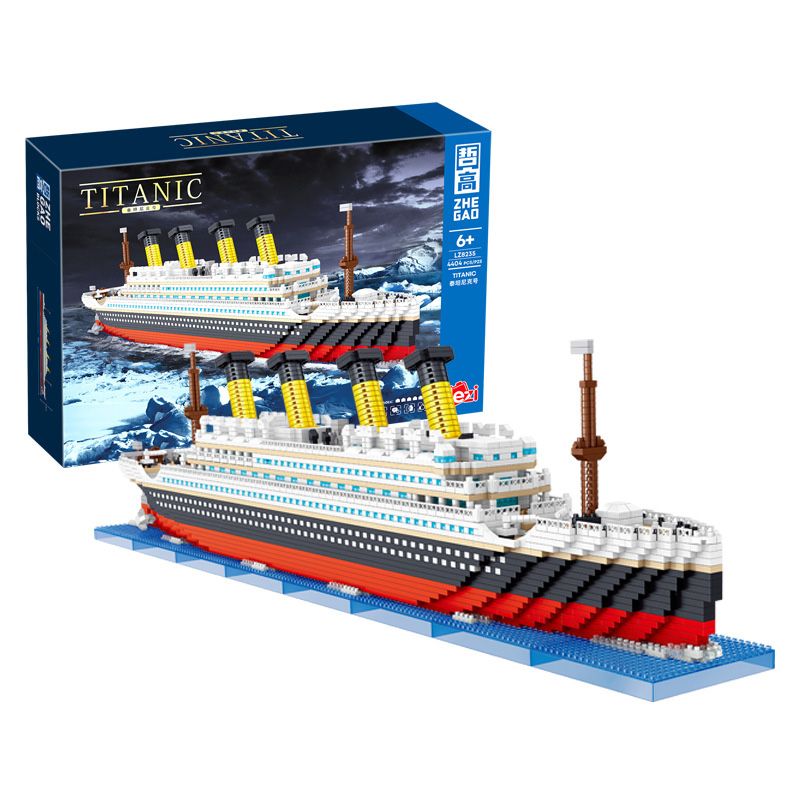 ZHEGAO LZ8235 8235 non Lego TÀU TITANIC bộ đồ chơi xếp lắp ráp ghép mô hình Creator Sáng Tạo 4404 khối