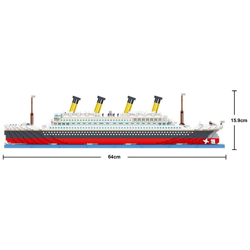 ZHEGAO LZ8235 8235 non Lego TÀU TITANIC bộ đồ chơi xếp lắp ráp ghép mô ...