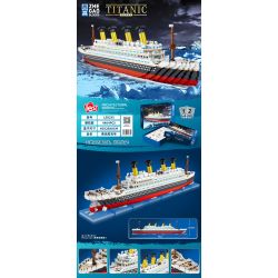 ZHEGAO LZ8235 8235 non  TÀU TITANIC bộ đồ chơi xếp lắp ráp ghép mô hình Creator Sáng Tạo 4404 khối