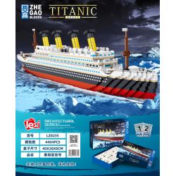 ZHEGAO LZ8235 8235 non  TÀU TITANIC bộ đồ chơi xếp lắp ráp ghép mô hình Creator Sáng Tạo 4404 khối