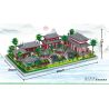 ZHEGAO LZ8239 8239 non  VƯỜN TÔ CHÂU bộ đồ chơi xếp lắp ráp ghép mô hình Architecture Công Trình Kiến Trúc 4174 khối