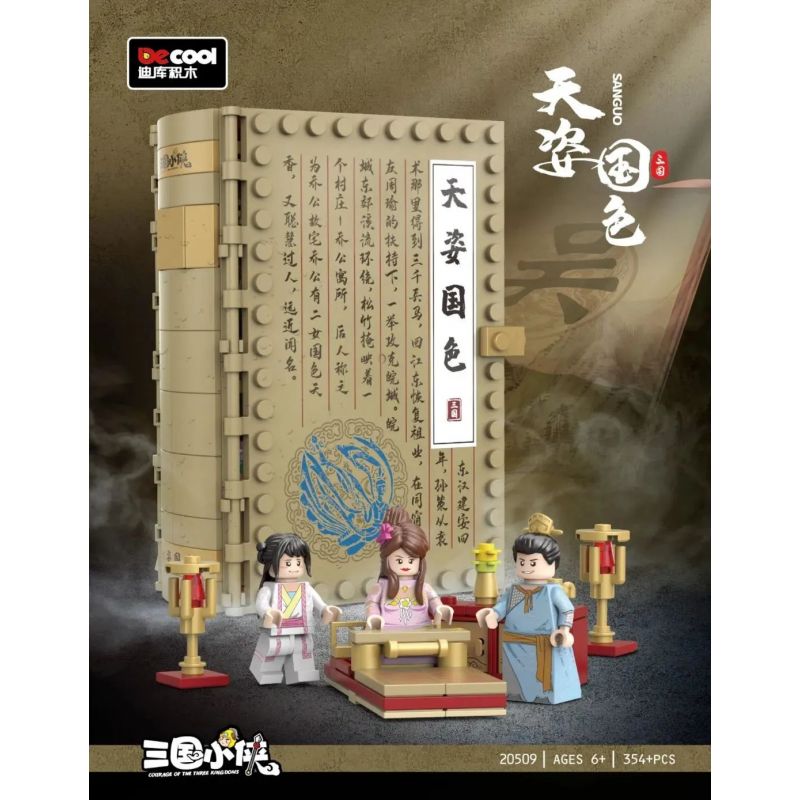 Decool 20509 Jisi 20509 non Lego MÀU SẮC QUỐC GIA TIANZI bộ đồ chơi xếp lắp ráp ghép mô hình Three Kingdoms Tam Quốc Diễn Nghĩa 354 khối