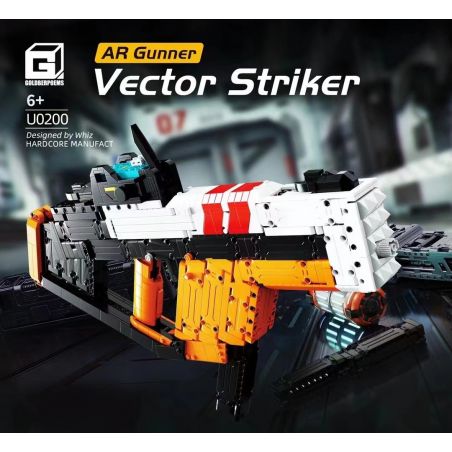 GOLDBERPOEMS U0200 0200 non  VÉC TƠ TIỀN ĐẠO bộ đồ chơi xếp lắp ráp ghép mô hình