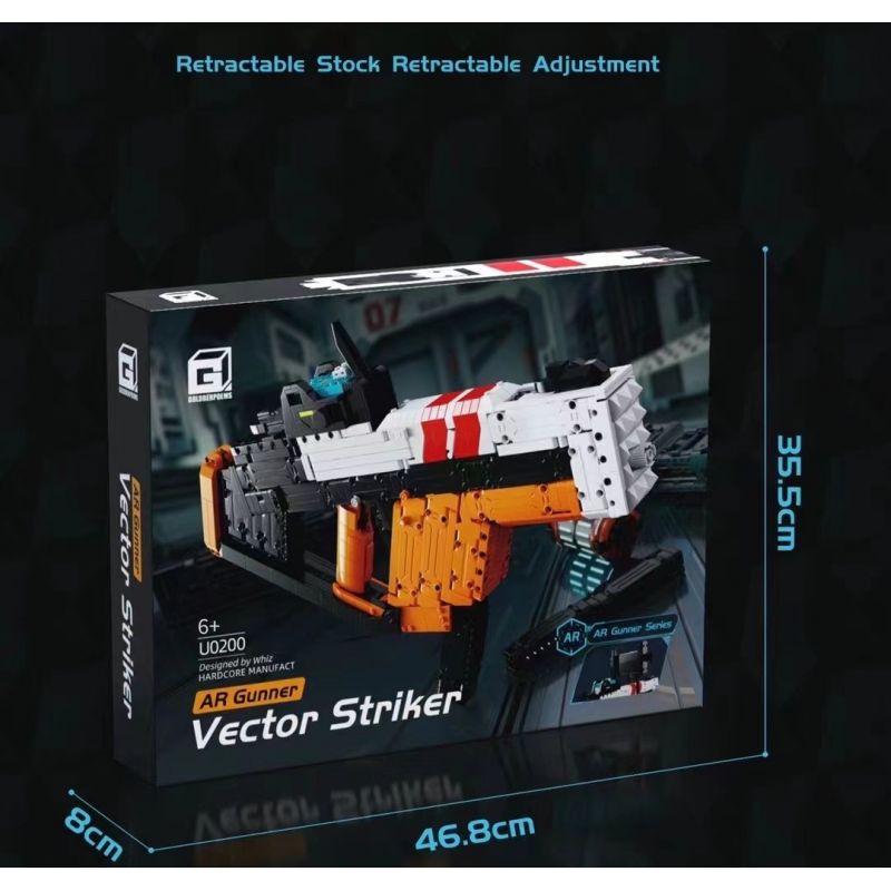 GOLDBERPOEMS U0200 0200 non  VÉC TƠ TIỀN ĐẠO bộ đồ chơi xếp lắp ráp ghép mô hình