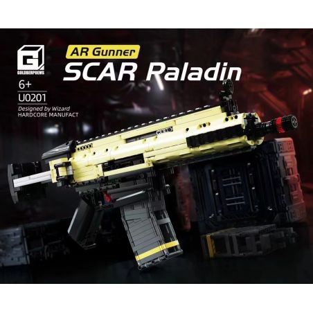 GOLDBERPOEMS U0201 0201 non  HIỆP SĨ SẸO bộ đồ chơi xếp lắp ráp ghép mô hình