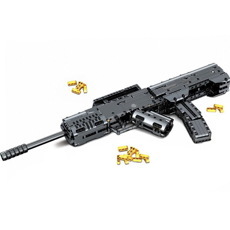 SEMBO 702940 non Lego SÚNG TIỂU LIÊN QCW05 bộ đồ chơi xếp lắp ráp ghép mô hình BLOCK GUN 815 khối