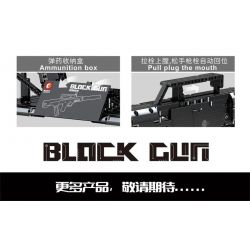 SEMBO 702940 non  SÚNG TIỂU LIÊN QCW05 bộ đồ chơi xếp lắp ráp ghép mô hình BLOCK GUN 815 khối