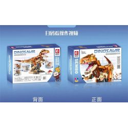 SEMBO 205035 non  LẬP TRÌNH TỪ XA TYRANNOSAURUS REX bộ đồ chơi xếp lắp ráp ghép mô hình  DINOSAUR Kỹ Thuật Công Nghệ Cao Mô Hình Phương Tiện 1036 khối