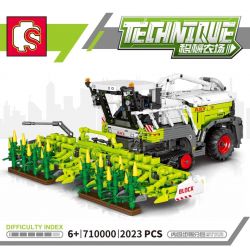 SEMBO 710000 non  MÁY GẶT NGÔ bộ đồ chơi xếp lắp ráp ghép mô hình TECHNIQUE 2023 khối