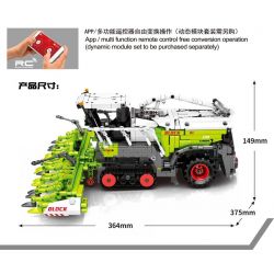 SEMBO 710000 non  MÁY GẶT NGÔ bộ đồ chơi xếp lắp ráp ghép mô hình TECHNIQUE 2023 khối