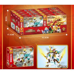 SEMBO 206017 206018 206019 206020 non  CHÚ BÉ RỒNG HOÀNG GIA 4 KIỂU bộ đồ chơi xếp lắp ráp ghép mô hình YAN DRAGON 693 khối