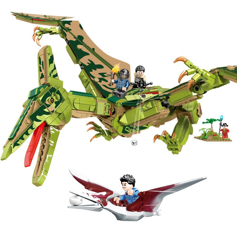 SEMBO 205024 non Lego THẾ GIỚI KHỦNG LONG THẰN LẰN BAY bộ đồ chơi xếp lắp ráp ghép mô hình Jurassic World WORLD DINOSAUR 974 khối