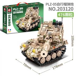 SEMBO 203120 non  PHÁO TỰ HÀNH PLZ-05 bộ đồ chơi xếp lắp ráp ghép mô hình Military Army PLZ-05 SELF-PROPELLED HOWITZER Quân Sự Bộ Đội 476 khối