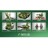 SEMBO 203118 non  PHÁO PHÒNG KHÔNG TỰ HÀNH BÁNH LỐP PGZ-09 bộ đồ chơi xếp lắp ráp ghép mô hình Military Army PGZ-09 WHEELED SELF-PROPELLED ANTIAIRCRAFT GUN Quân Sự Bộ Đội 408 khối