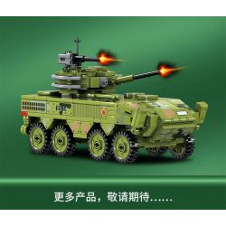 SEMBO 203114 non  XE CHIẾN ĐẤU BỘ BINH 8X8 bộ đồ chơi xếp lắp ráp ghép mô hình Military Army 8X8 INFANTRY FIGHTING CEHICLE Quân Sự Bộ Đội 275 khối