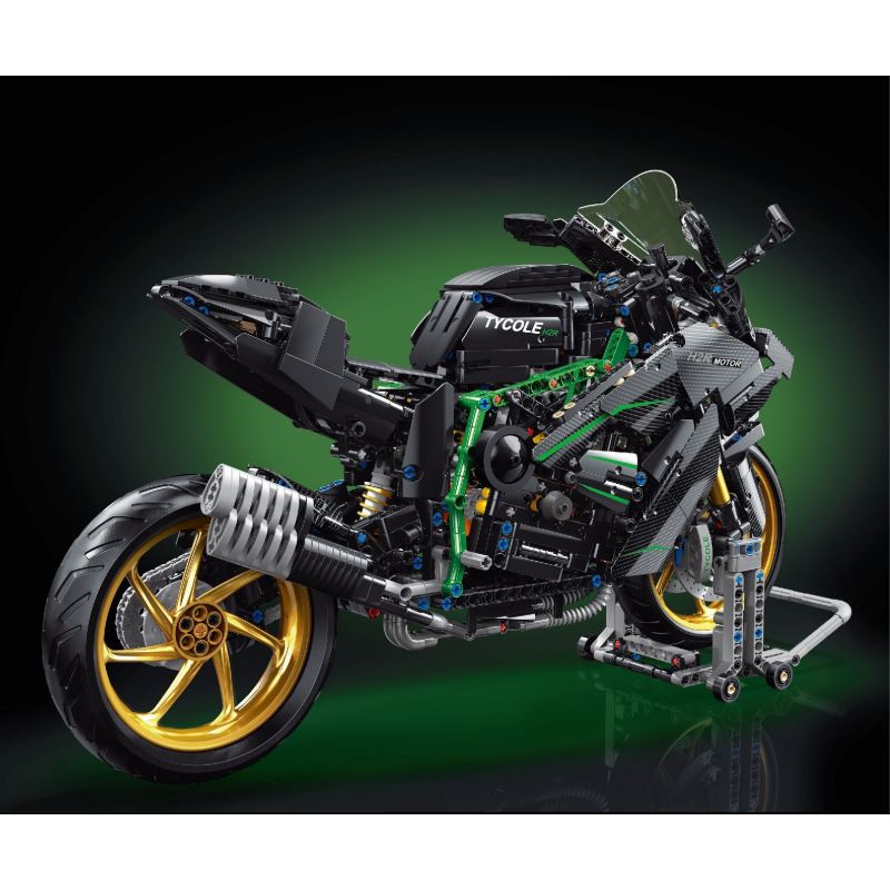 TA GAOLE T4019 4019 non  MÔ TÔ KAWASAKI H2R TỶ LỆ 1:5 tỷ lệ 1:5 bộ đồ chơi xếp lắp ráp ghép mô hình  Kỹ Thuật Công Nghệ Cao Mô Hình Phương Tiện 1809 khối