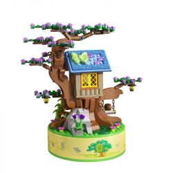 PanlosBrick 656017 Panlos Brick 656017 non  HỘP NHẠC LÃNG MẠN TRONG NGÔI NHÀ TRÊN CÂY bộ đồ chơi xếp lắp ráp ghép mô hình CREATIVE MUSIC BOX 591 khối