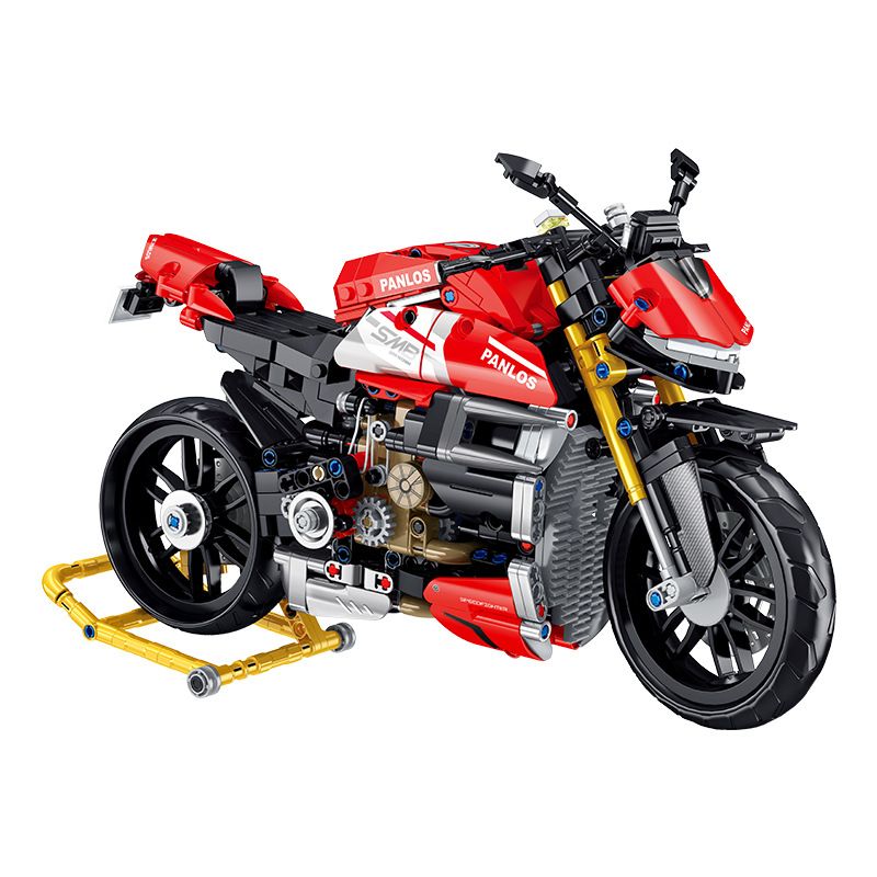 PanlosBrick 672006 Panlos Brick 672006 non Lego MÔ TÔ TỐC ĐỘ STREETFIGHTER V4 SP bộ đồ chơi xếp lắp ráp ghép mô hình CHIC-BLOCK 981 khối