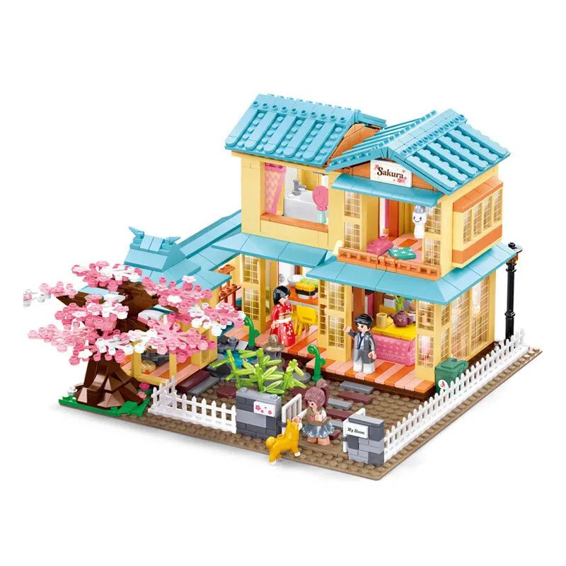 SLUBAN M38-B1017 B1017 1017 M38B1017 38-B1017 non Lego NHÀ TRỌ KIỂU NHẬT bộ đồ chơi xếp lắp ráp ghép mô hình 1029 khối