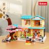 SLUBAN M38-B1017 B1017 1017 M38B1017 38-B1017 non  NHÀ TRỌ KIỂU NHẬT bộ đồ chơi xếp lắp ráp ghép mô hình 1029 khối